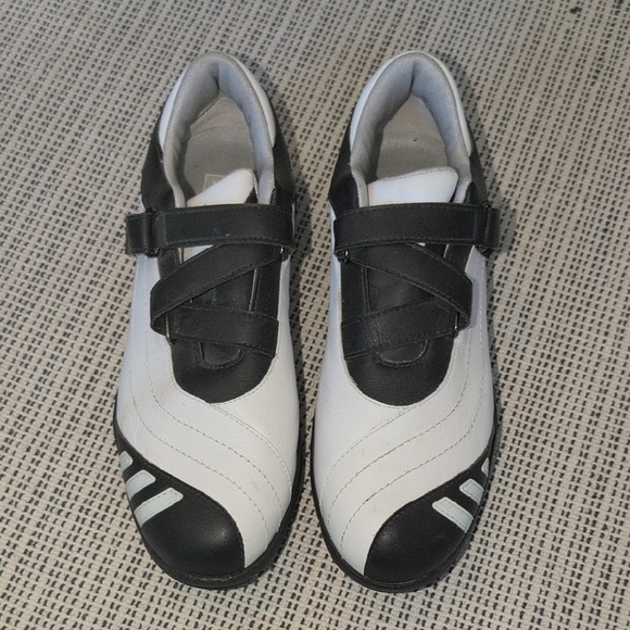 adidas Shoes - Golf Spikes: Adidas Black and White Fitfoam